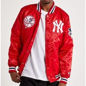 Starter MLB New York Yankees Varsity Men's Red Jacket NWT.